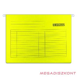 Függőmappa DONAU A/4 karton sárga 25 darabos