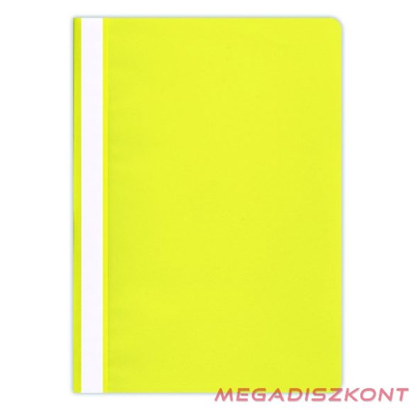 Gyorsfűző DONAU A/4 műanyag sárga 10 darabos