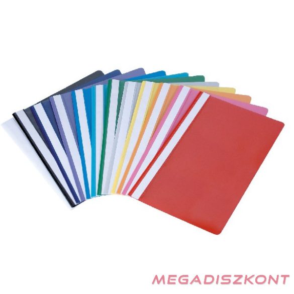 Gyorsfűző DONAU A/4 műanyag világoszöld 10 darabos