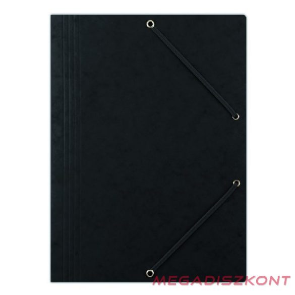 Gumis mappa DONAU A/4 prespán fekete