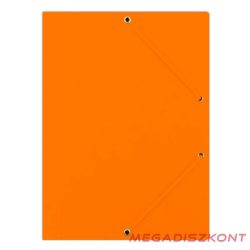 Gumis mappa DONAU A/4 prespán narancssárga