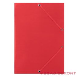 Gumis mappa DONAU A/4 karton piros