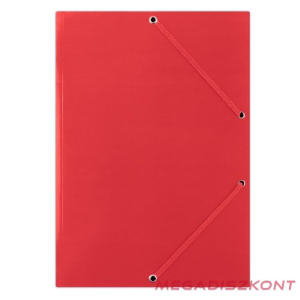 Gumis mappa DONAU A/4 karton piros
