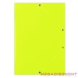 Gumis mappa DONAU A/4 karton sárga