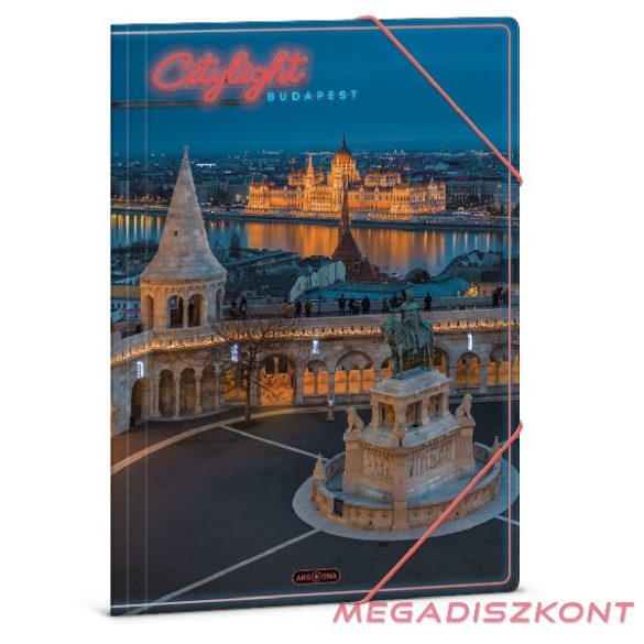 Gumis mappa ARS UNA A/4 City light-Budapest