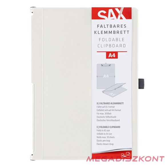 Felírótábla SAX összehajtható A/4-A/5 fehér