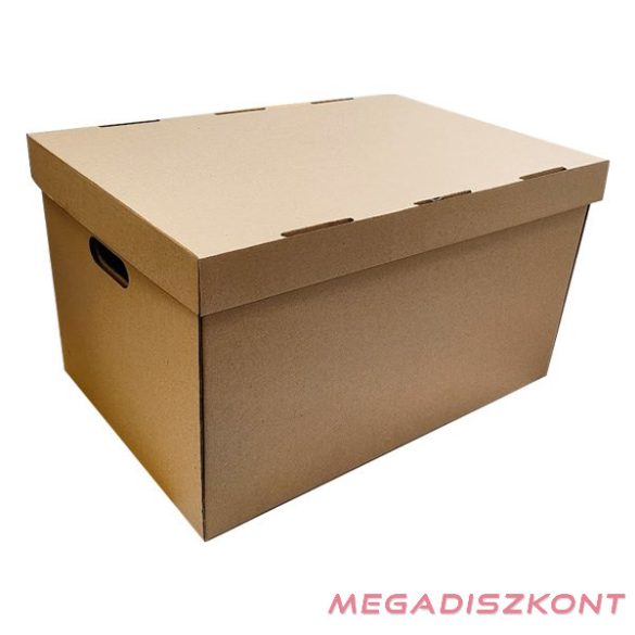 Archiváló konténer iratrendezőnek 522x351x305 mm levehető tetővel