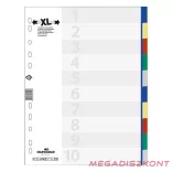 Regiszter DURABLE műanyag A/4 maxi 10 színes