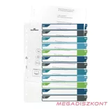 Regiszter DURABLE műanyag A/4 maxi 1-12 színes
