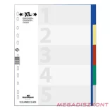 Regiszter DURABLE műanyag A/4 maxi 5 színes