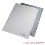 Regiszter DURABLE műanyag nyomtatott A/4 1-10 részes szürke