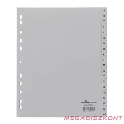   Regiszter DURABLE műanyag nyomtatott A/4 maxi A-Z 20 részes szürke