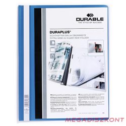 Gyorsfűző DURABLE Duraplus A/4 széles panorámás kék