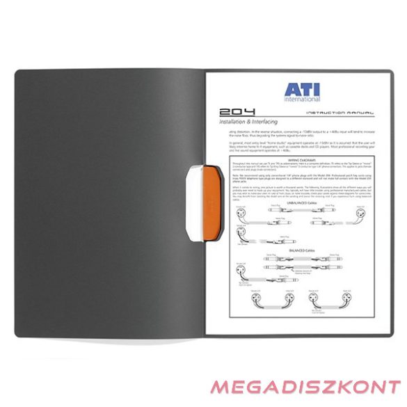 Klipmappa DURABLE Duraswing A/4 30 lapig narancssárga