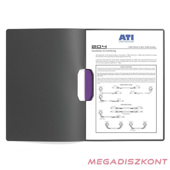 Klipmappa DURABLE Duraswing A/4 30 lapig halványlila