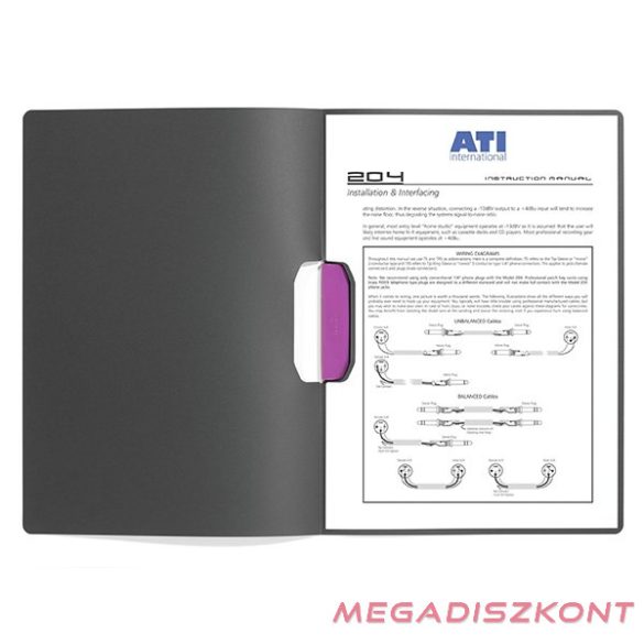 Klipmappa DURABLE Duraswing A/4 30 lapig rózsaszín