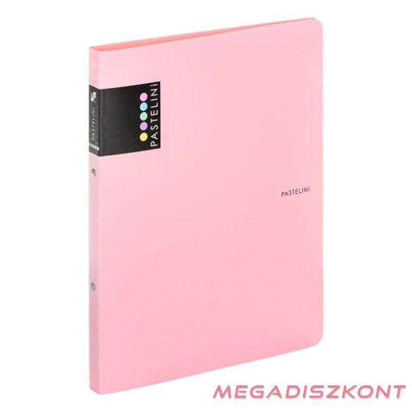 Gyűrűskönyv PASTELINI A/4 2 gyűrű PP 20 mm pink