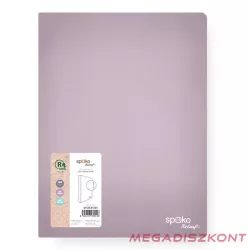   Gyűrűskönyv SPOKO ReLeaf PP A/4 35 mm 4 gyűrű SoftTouch lila