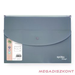   Irattasak SPOKO ReLeaf PP A/4 cipzáras és A/5 patentos SoftTouch szürke