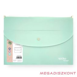   Irattasak SPOKO ReLeaf PP A/4 cipzáras és A/5 patentos SoftTouch menta zöld