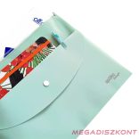 Irattasak SPOKO ReLeaf PP A/4 cipzáras és A/5 patentos SoftTouch menta zöld