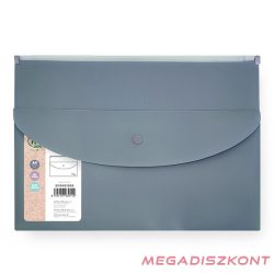   Irattasak SPOKO ReLeaf PP A/5 cipzáras és DL patentos SoftTouch szürke