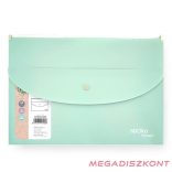 Irattasak SPOKO ReLeaf PP A/5 cipzáras és DL patentos SoftTouch menta zöld