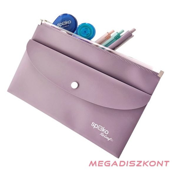 Irattasak SPOKO ReLeaf PP A/5 cipzáras és DL patentos SoftTouch lila