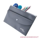 Irattasak SPOKO ReLeaf PP A/5 cipzáras és DL patentos SoftTouch szürke