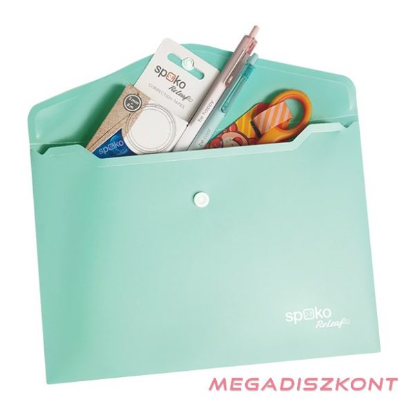 Irattasak SPOKO ReLeaf PP A/5 patentos SoftTouch menta zöld