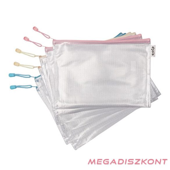 Irattasak DJOIS A/4 cipzáras pasztell színekben