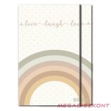 Gumis mappa STREET A/4 1 cm gerincvastag Happy