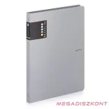 Gyűrűskönyv PASTELINI A/4 4 gyűrű PP 20 mm szürke