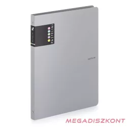 Gyűrűskönyv PASTELINI A/4 4 gyűrű PP 20 mm szürke