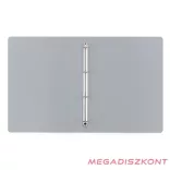 Gyűrűskönyv PASTELINI A/4 4 gyűrű PP 20 mm szürke