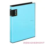 Gyűrűskönyv PASTELINI A/4 4 gyűrű PP 40mm kék