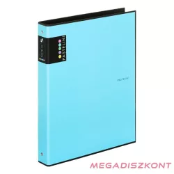 Gyűrűskönyv PASTELINI A/4 4 gyűrű PP 40mm kék