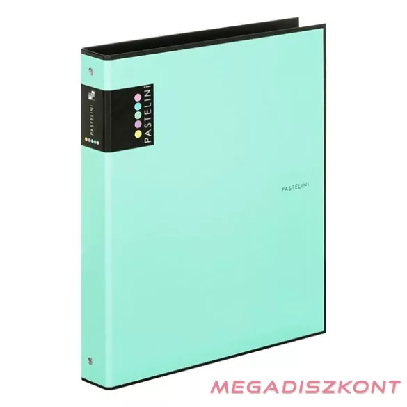 Gyűrűskönyv PASTELINI A/4 4 gyűrű PP 40mm zöld