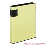 Gyűrűskönyv PASTELINI A/4 4 gyűrű PP 40mm sárga