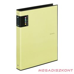Gyűrűskönyv PASTELINI A/4 4 gyűrű PP 40mm sárga