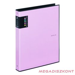 Gyűrűskönyv PASTELINI A/4 4 gyűrű PP 40mm lila