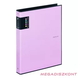 Gyűrűskönyv PASTELINI A/4 4 gyűrű PP 40mm lila