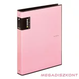 Gyűrűskönyv PASTELINI A/4 4 gyűrű PP 40mm pink