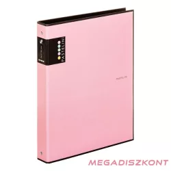Gyűrűskönyv PASTELINI A/4 4 gyűrű PP 40mm pink