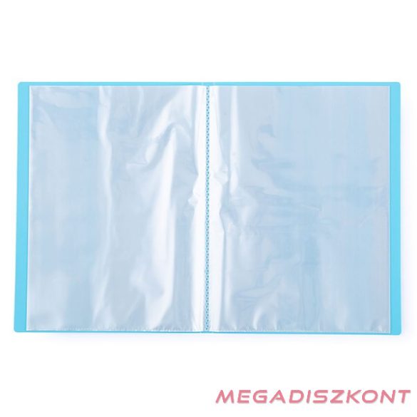 Iratvédő mappa PASTELINI A/4 20 zsebes kék