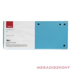 Elválasztócsík OPTIMA 105x240mm kék 100 darabos