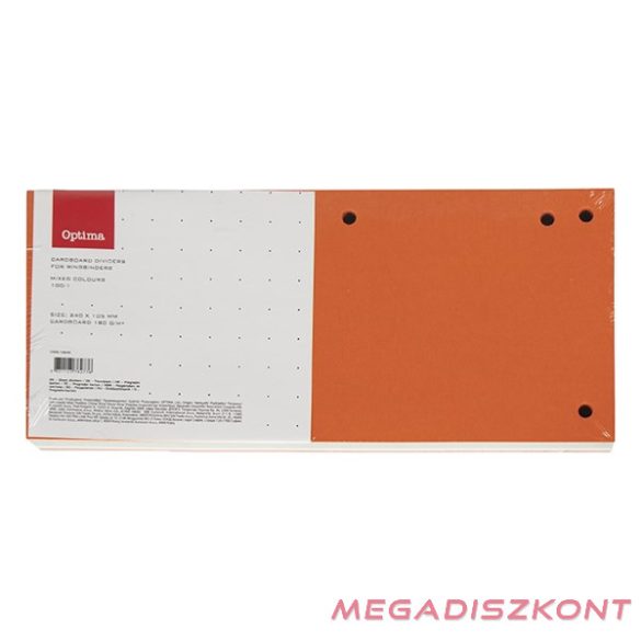 Elválasztócsík OPTIMA 105x240mm vegyes színben 100 darabos