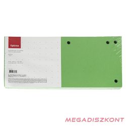 Elválasztócsík OPTIMA 105x240mm zöld 100 darabos