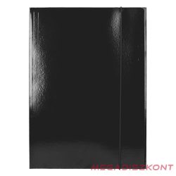 Gumis mappa OPTIMA A/4 fekete 400 g