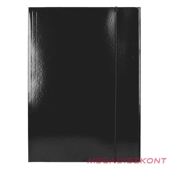 Gumis mappa OPTIMA A/4 fekete 400 g